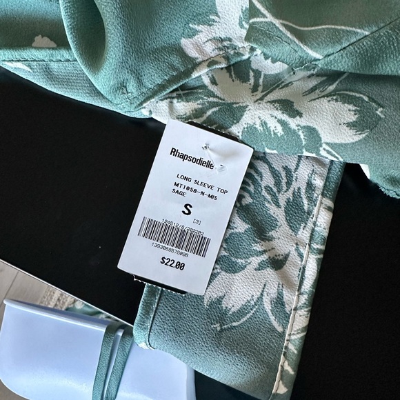 Floral Green Satin Dress - Picture 4 of 5